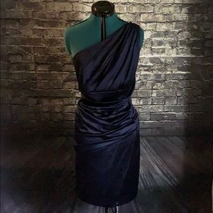 David’s bridal one shoulder bridesmaid dress